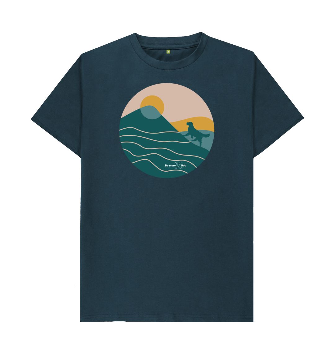 Denim Blue Be More Bob T-Shirt - adventure awaits