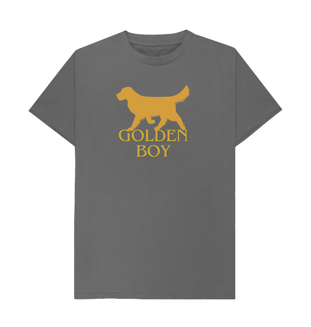 Slate Grey Golden Boy T-Shirt