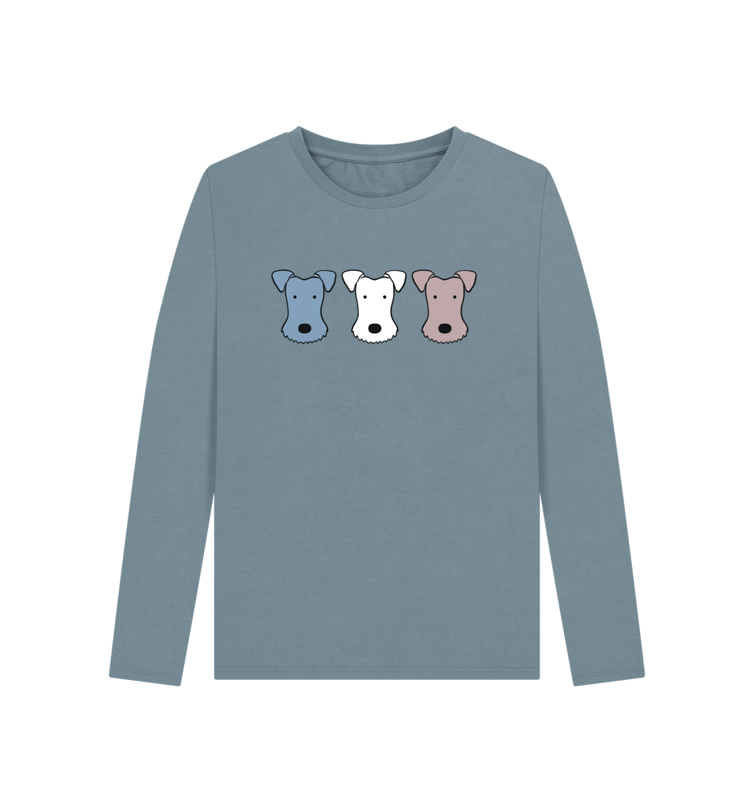 Stone Blue Foxy! Long Sleeve T-shirt