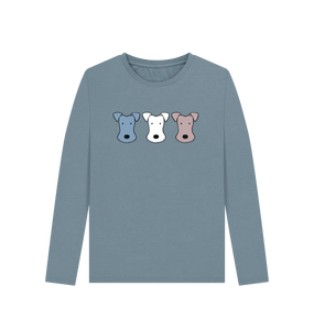 Stone Blue Foxy! Long Sleeve T-shirt