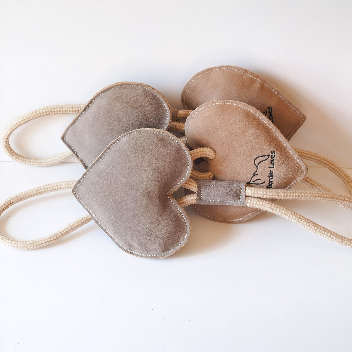 Eco Suede Heart on a Rope