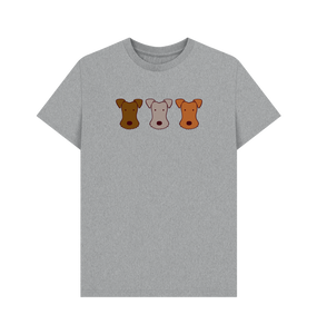 Athletic Grey Printed T-shirt Front