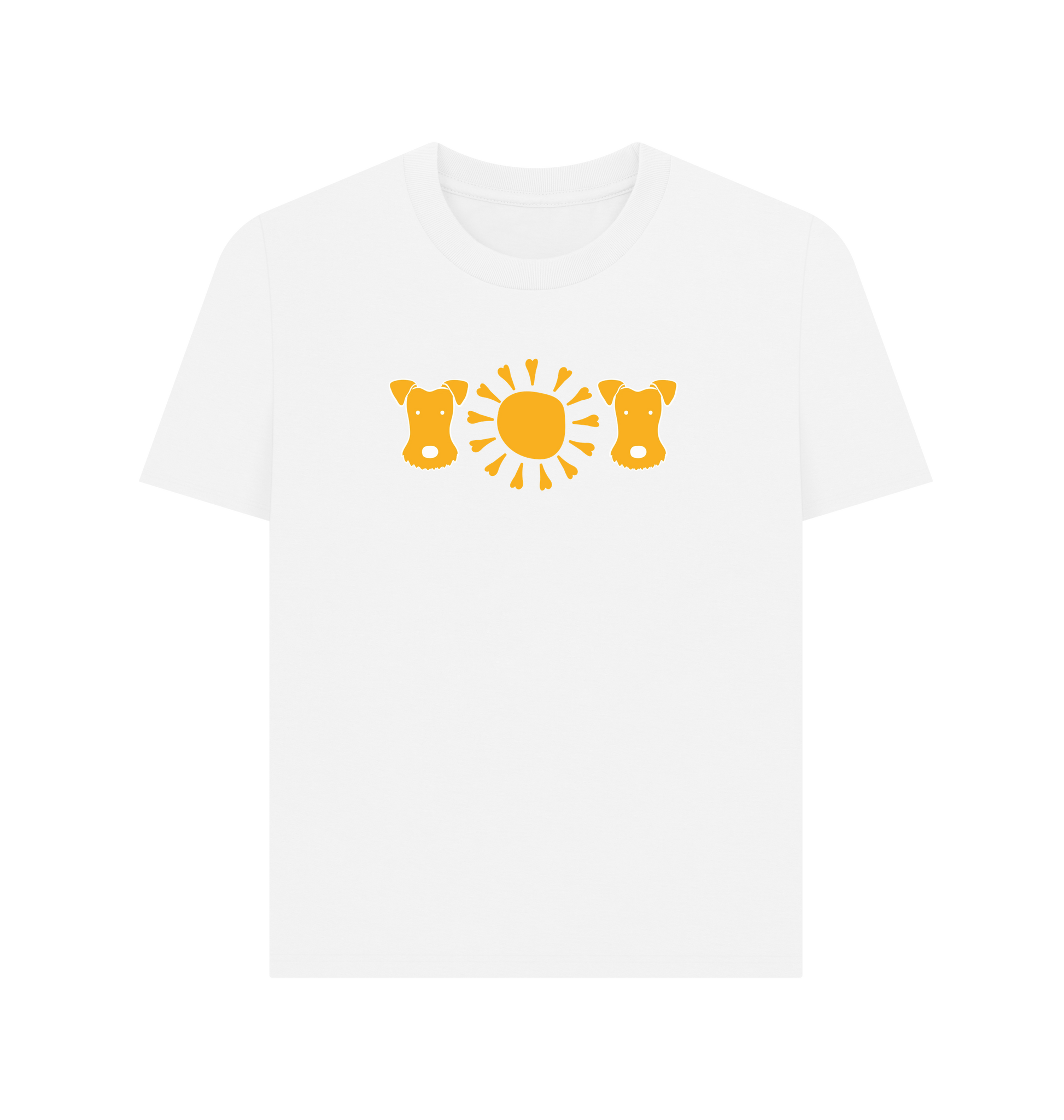 White Printed T-shirt Front