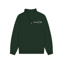 Load image into Gallery viewer, Evergreen Be More Bob zip sweatshirt