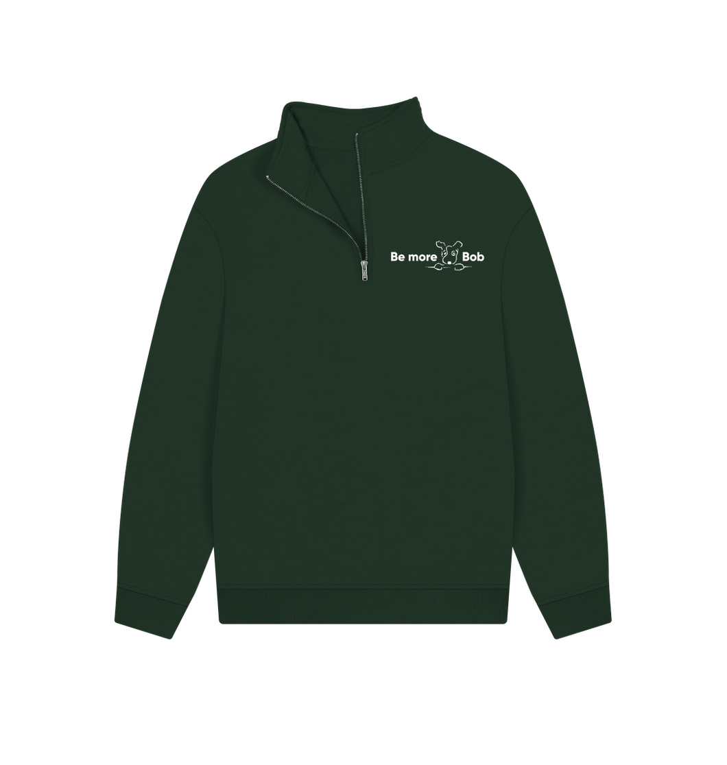 Evergreen Be More Bob zip sweatshirt