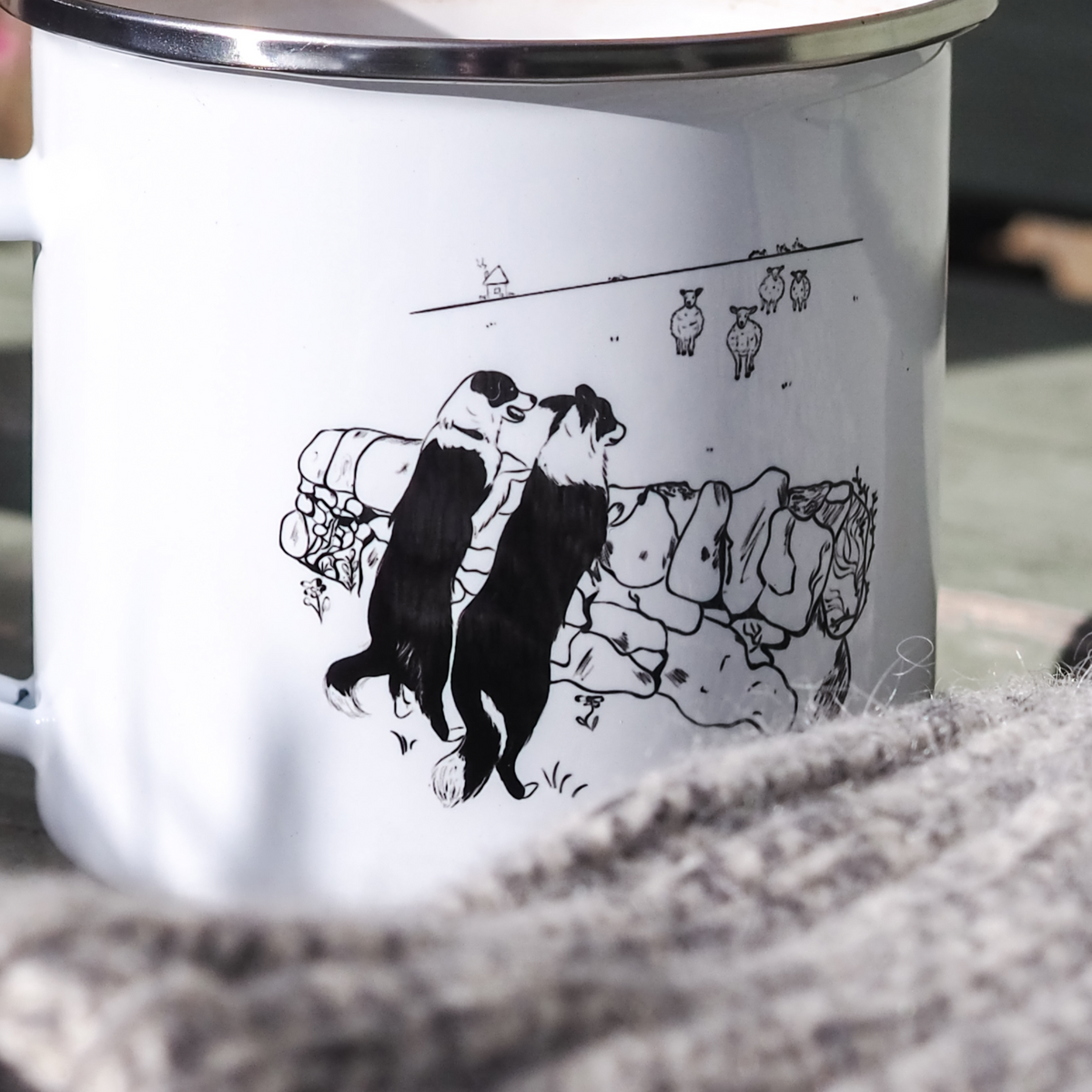 Border Collie Camper Mug