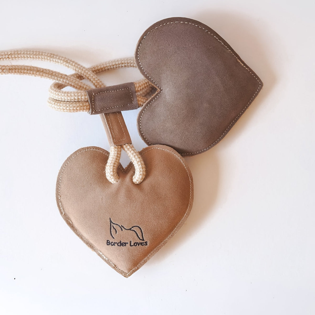 Eco Suede Heart on a Rope