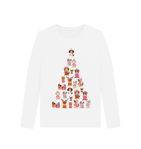 White All the cuties Christmas long sleeve tshirt