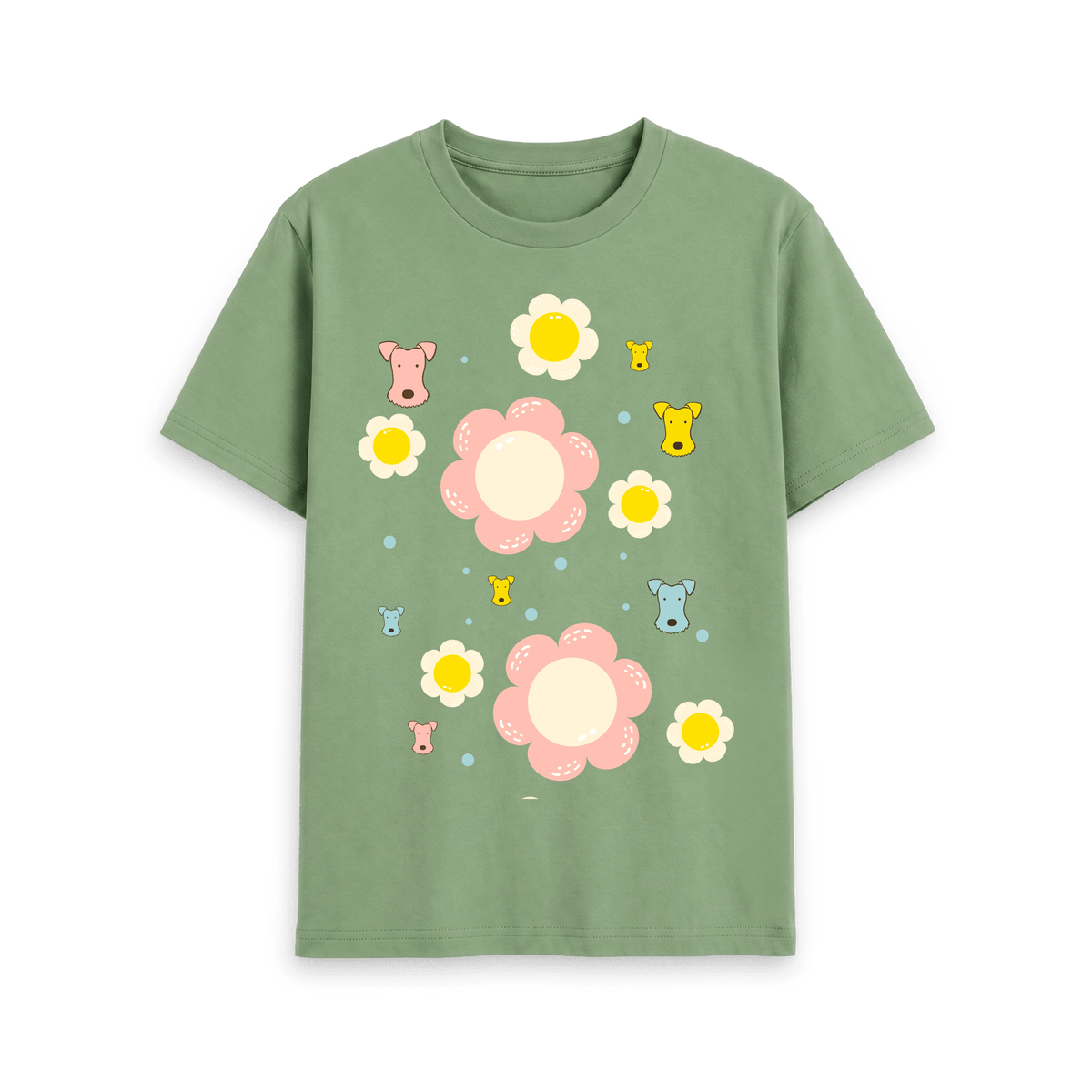 Sage Printed T-shirt Front