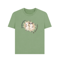 Load image into Gallery viewer, Sage Printed T-shirt Front