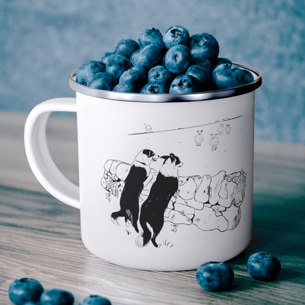 Border Collie Camper Mug