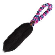 Load image into Gallery viewer, Pocket Magnet Tug | Sheepskin Dog Toys | Tug-E-Nuff: Orange Pattern