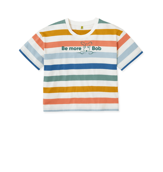 Multicolour Stripes Printed T-shirt Front