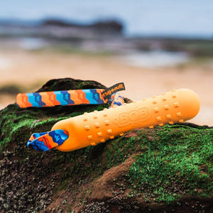 Tug-E-Nuff | BOB: The 3-in-1 Dummy | Fetch, tug, & float: Orange Splash