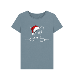 Stone Blue Be More Bob this Xmas Ladies T-shirt!