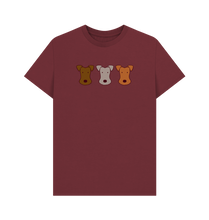 Load image into Gallery viewer, Red Wine Printed T-shirt Front