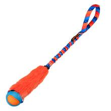 Load image into Gallery viewer, Fauxtastic PowerBall Bungee | Strong Dog Toys | Tug-E-Nuff: Purple Pattern