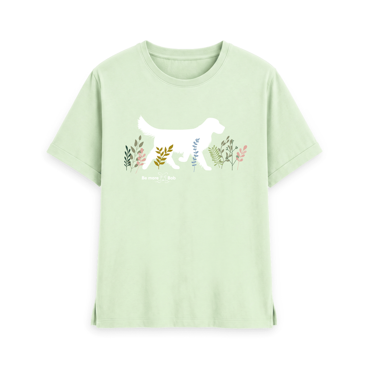 Pastel Green Printed T-shirt Front
