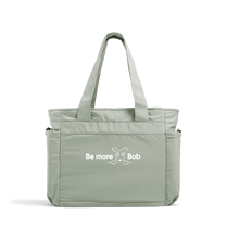 Load image into Gallery viewer, Fresh Green Be More Bob every day tote bag