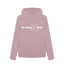 Load image into Gallery viewer, Mauve Be More Bob women&#39;s relaxed hoodie