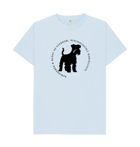 Sky Blue Bewiskered Schnauzer T-Shirt