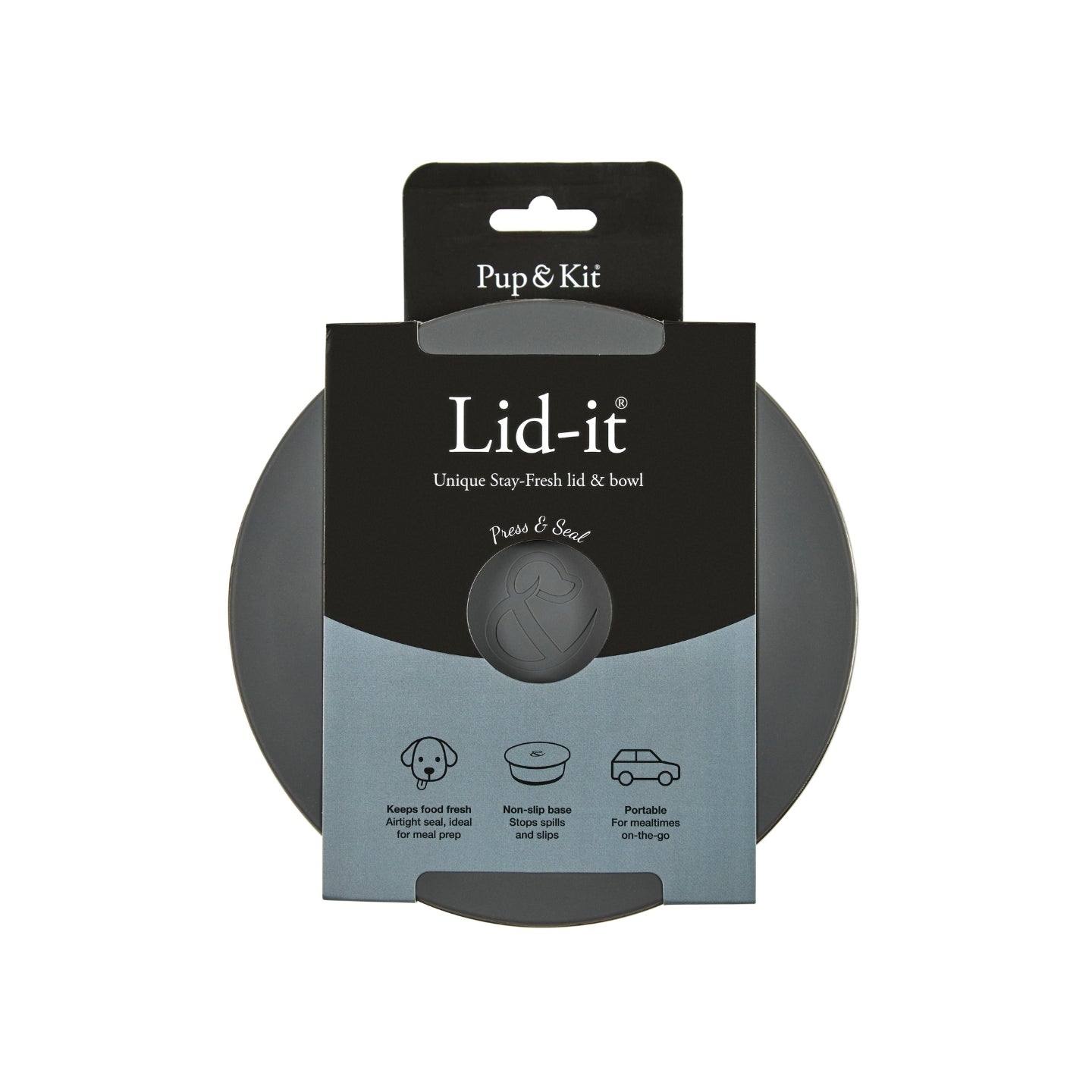 Lid-it Pet Bowl with Stay-Fresh Lid