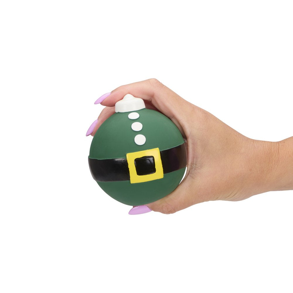 Petface Elf Bauble Ball Latex Christmas Dog Toy