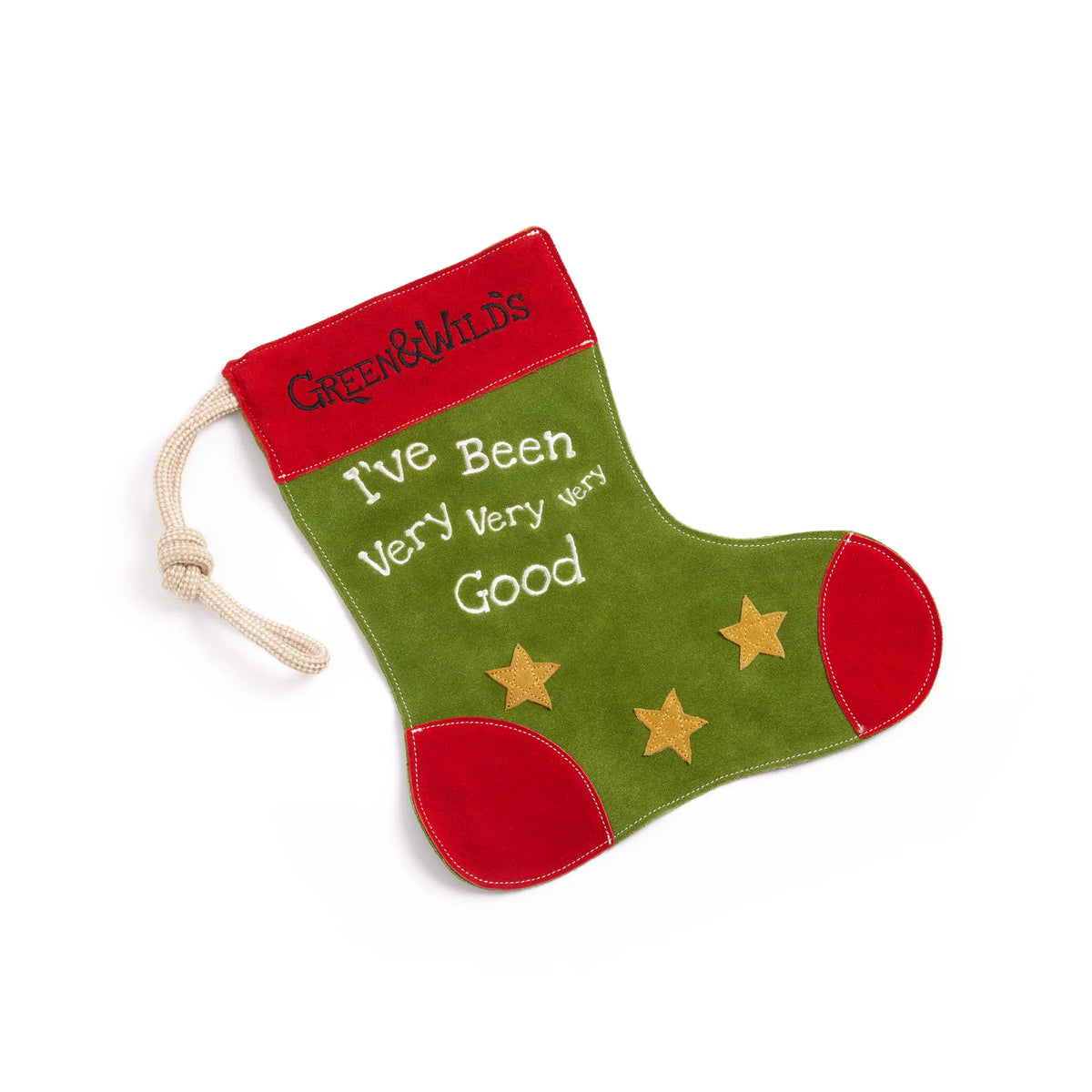 Green & Wild’s Good Dog Eco Christmas Stocking