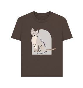 Chocolate Printed T-shirt Front