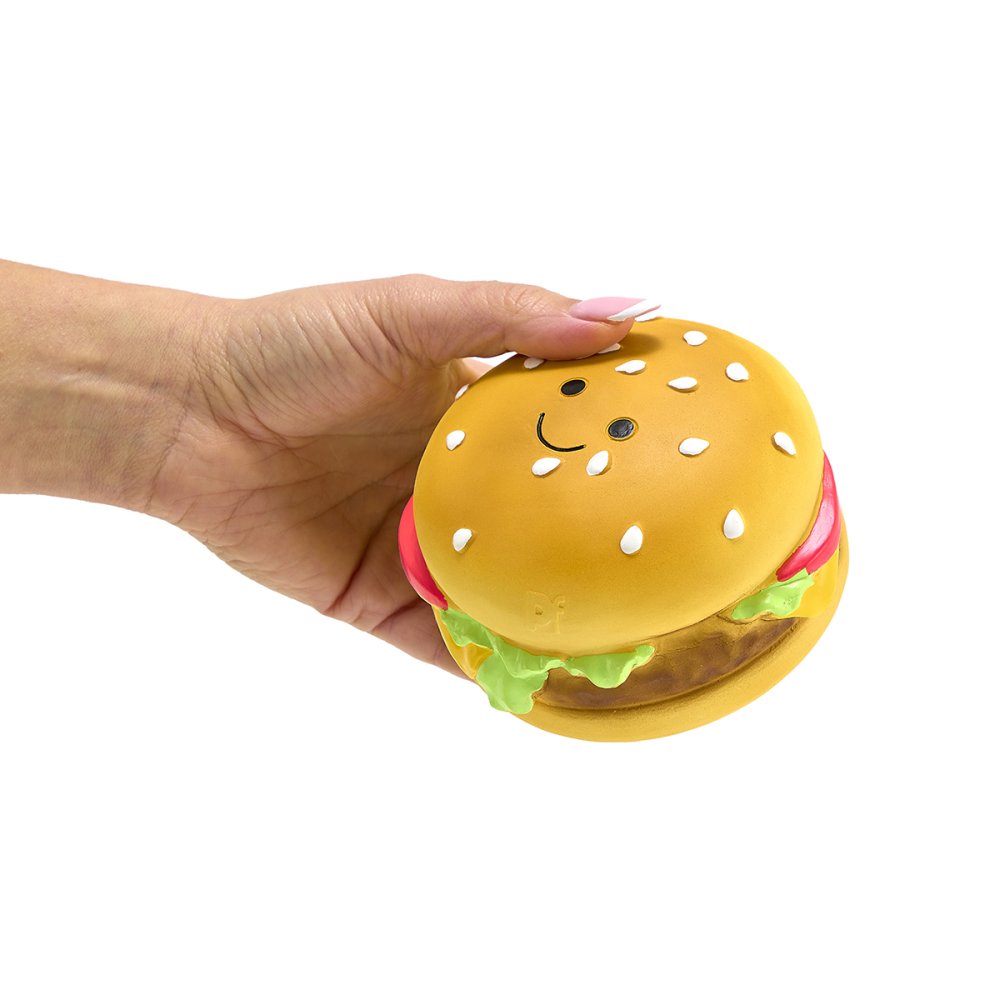 Petface Foodie Faces Burger Latex Dog Toy
