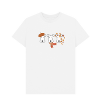 Load image into Gallery viewer, White Printed T-shirt Front