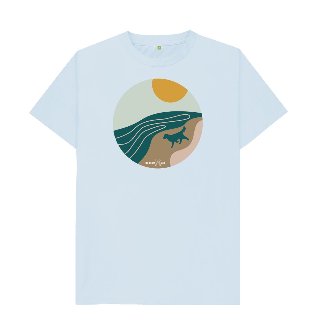 Sky Blue Be More Bob T-Shirt - beach life