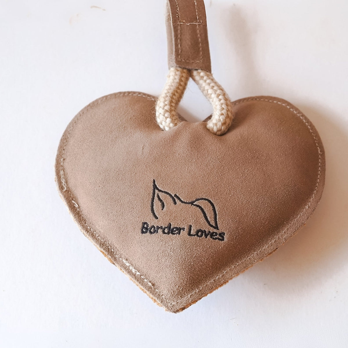 Eco Suede Heart on a Rope