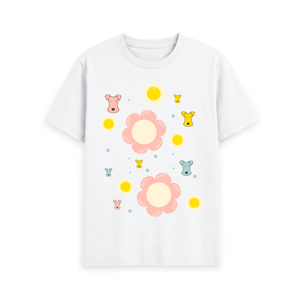 White Printed T-shirt Front