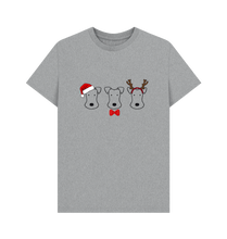 Load image into Gallery viewer, Athletic Grey Foxy Christmas - men&#39;s tshirt