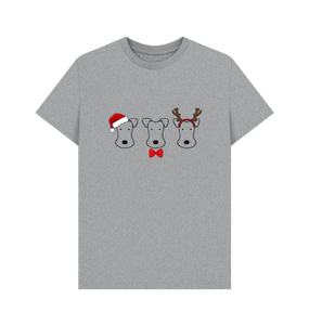 Athletic Grey Foxy Christmas - men's tshirt