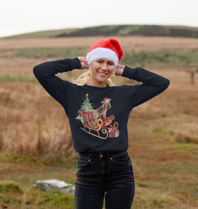 Bertie's Christmas Sledge - Ladies Sweatshirt