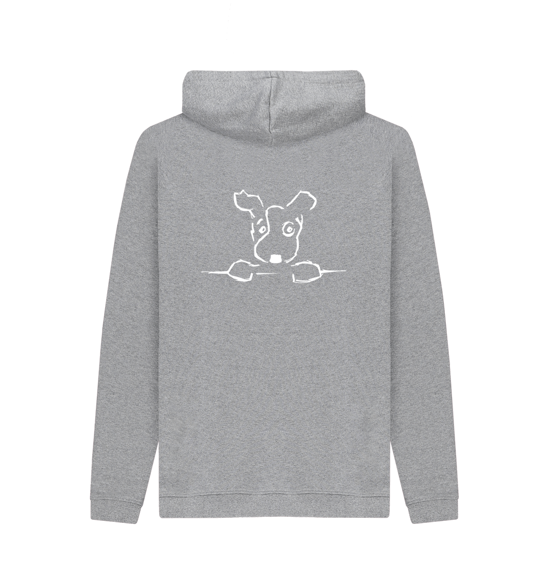 Light Heather Printed Hoody Back