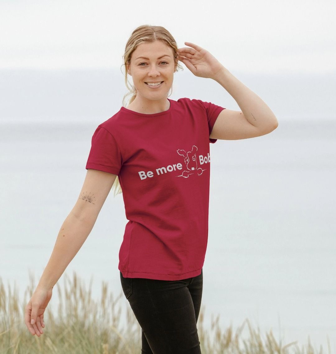 Be More Bob women's crew neck t-shirt