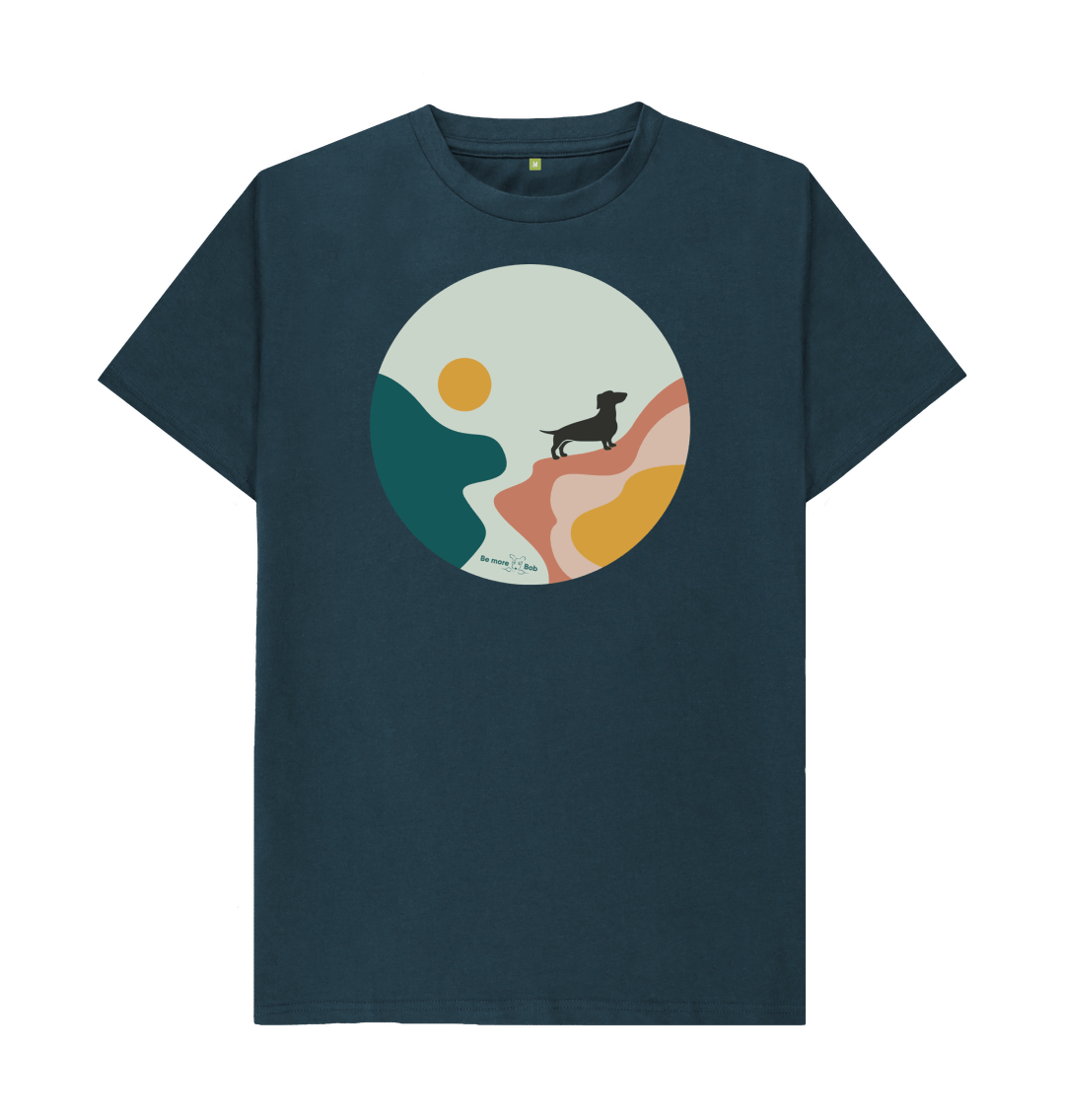 Denim Blue Be More Bob T-Shirt - small & mighty