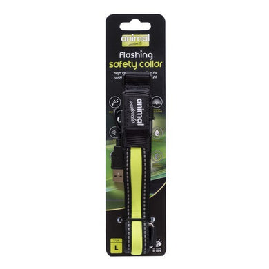 Flashing Safety Collar - Yellow