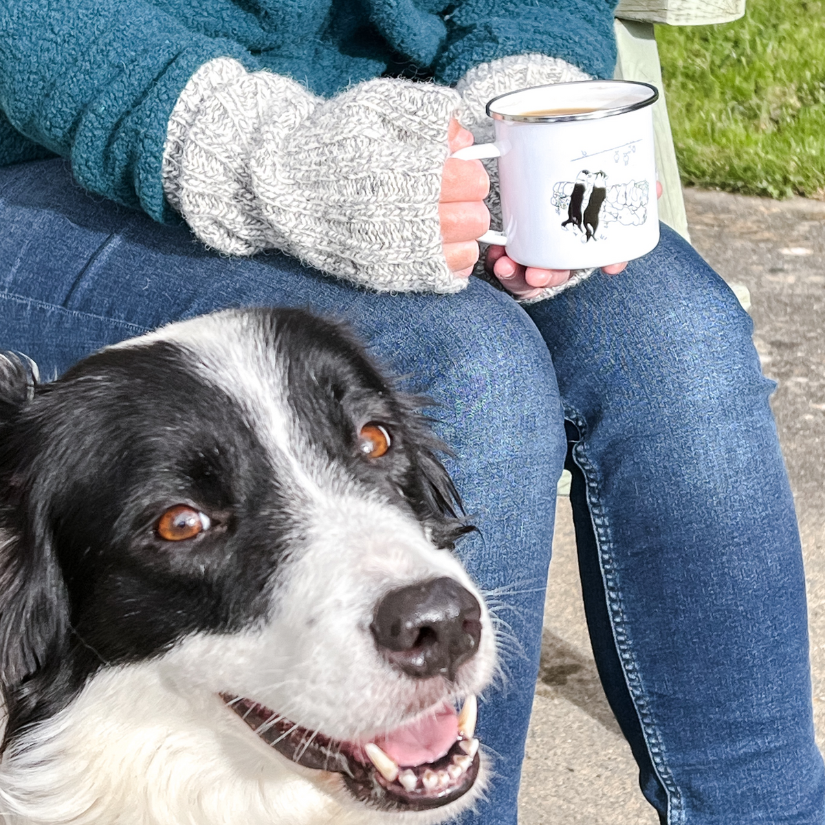 Border Collie Camper Mug