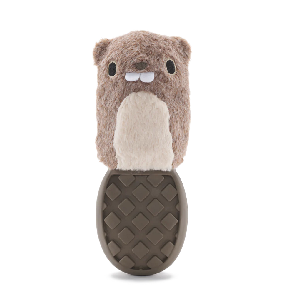 BARK Beaver Dog Toy - two in one toy