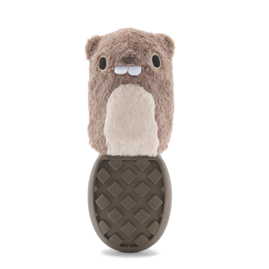 BARK Beaver Dog Toy - two in one toy