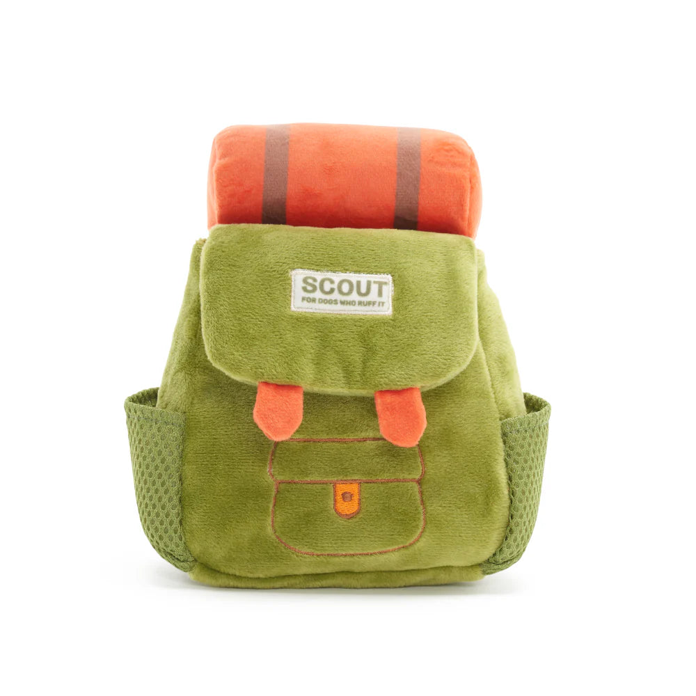 BARK Rowdy Ruckus Rucksack Dog Toy