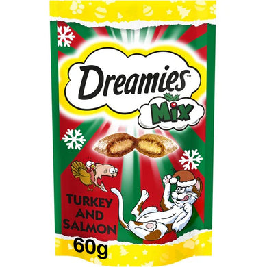 Dreamies - Mix Flavour Cat Treats - Salmon & Turkey - 60g