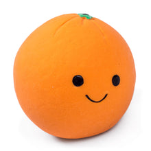 Load image into Gallery viewer, Foodie Faces Latex Orange Squeaker