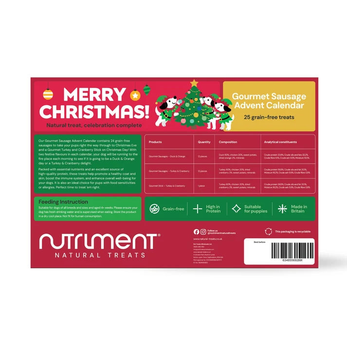 PRE ORDER ARRIVING EARLY NOV | Gourmet Sausage Advent Calendar for Dogs | Christmas 2026