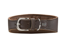 Load image into Gallery viewer, Greyhound Leather Collar Super Soft -  dark brown