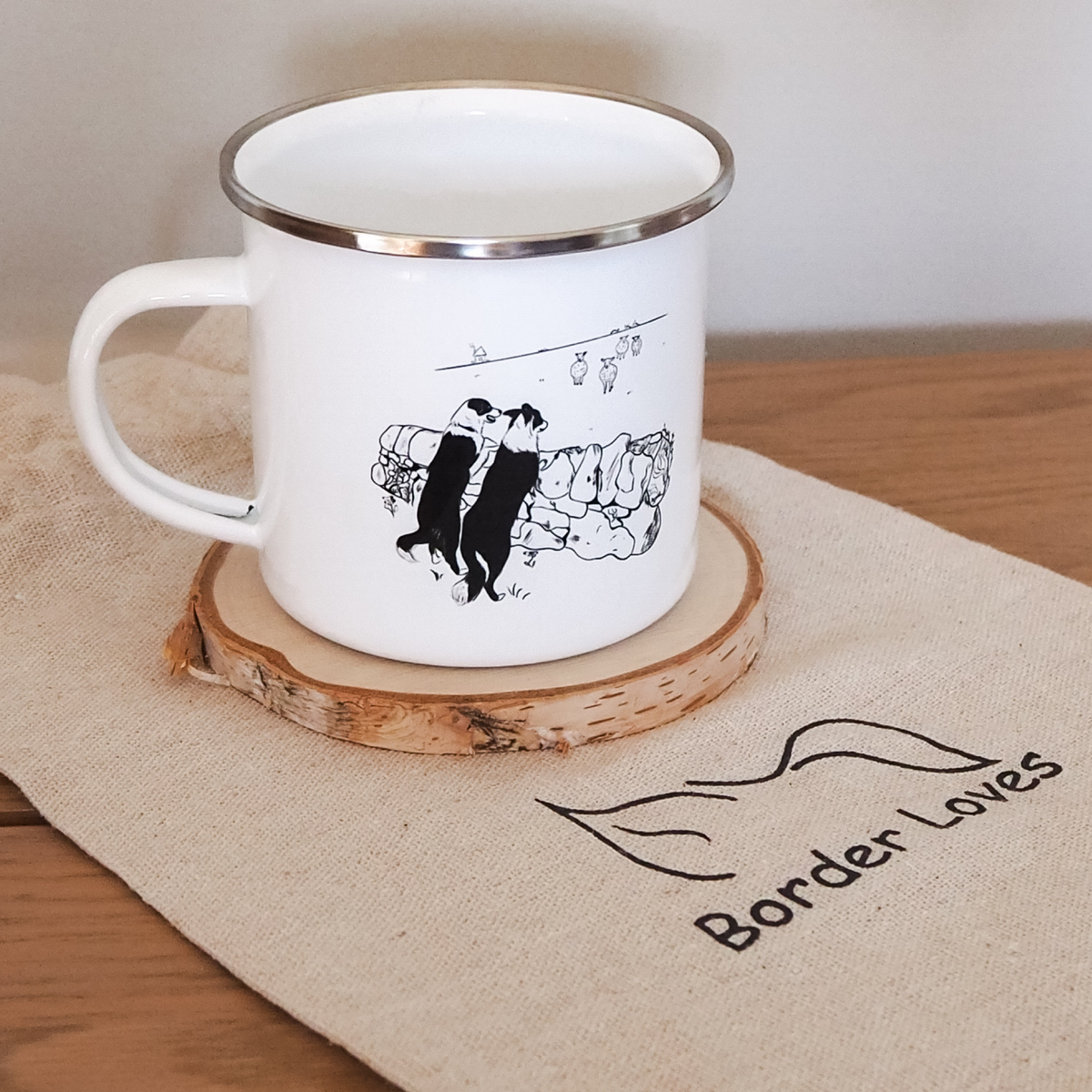 Border Collie Camper Mug